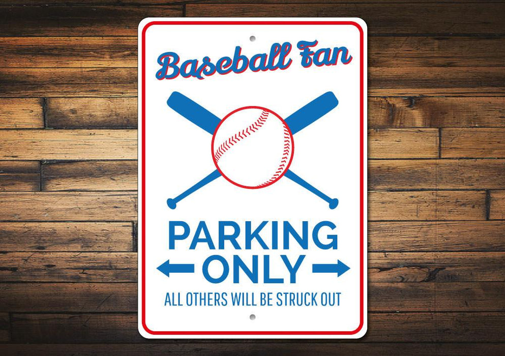 Baseball Fan Parking Sign