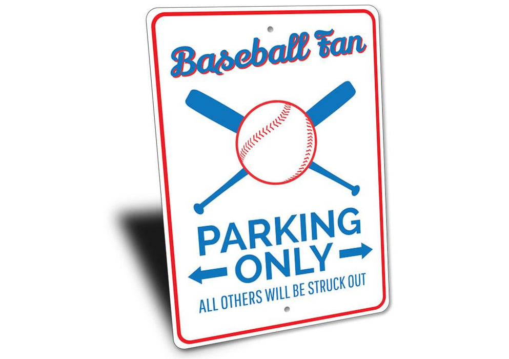 Baseball Fan Parking Sign