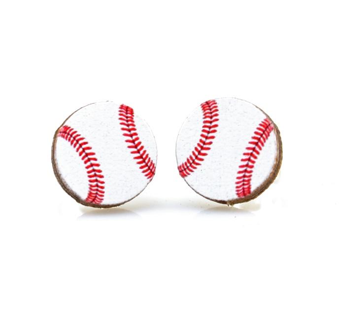 Baseball Stud Earrings #3068