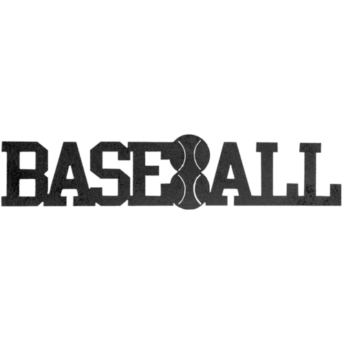 Baseball Word - Metal Wall Art