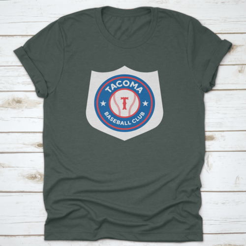 Tacoma, Washington Illustration Vector Graphic Of Baseball Logo,