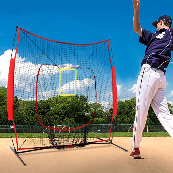 Everfit Portable Baseball Training Net Stand Softball Practice Sports