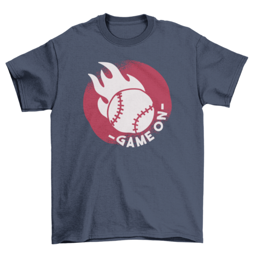 Baseball Game On T-shirt Design