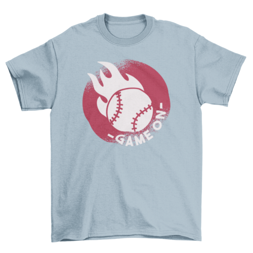 Baseball Game On T-shirt Design