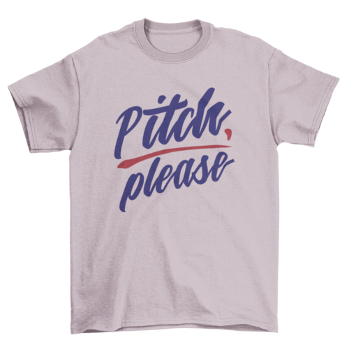 Simple Sport Softball Baseball Game Quote "Pitch Please" Cursive