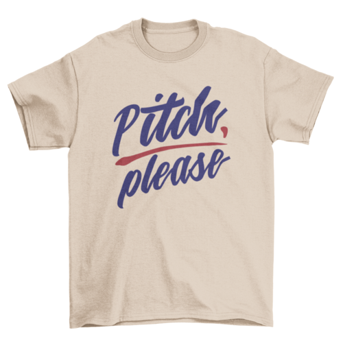 Simple Sport Softball Baseball Game Quote "Pitch Please" Cursive