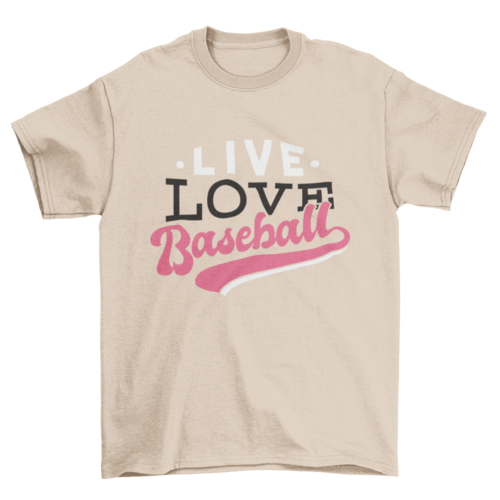 Live Love Baseball T-shirt