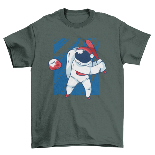 Astronaut baseball t-shirt design