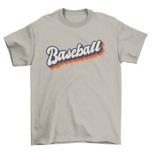 Baseball colorful t-shirt