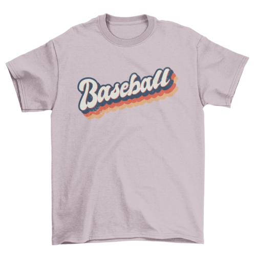 Baseball colorful t-shirt