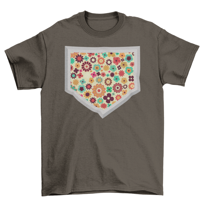 Flower Baseball Home Plate T-shirt