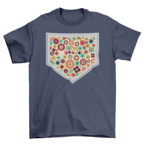 Flower Baseball Home Plate T-shirt