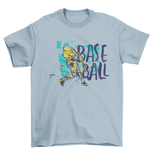 Baseball Grunge Colored T-shirt