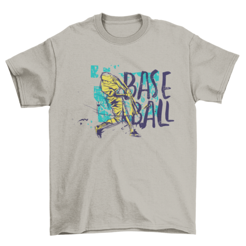 Baseball Grunge Colored T-shirt