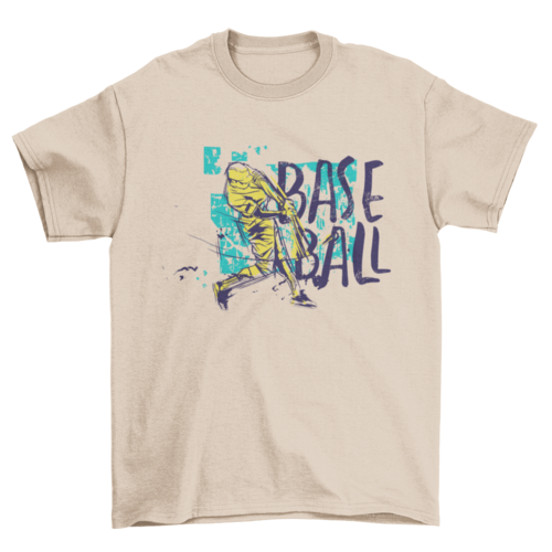 Baseball Grunge Colored T-shirt