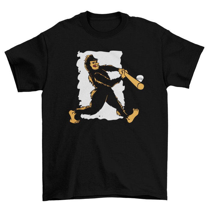 Baseball bigfoot t-shirt