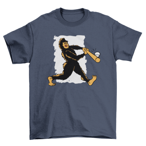 Baseball bigfoot t-shirt