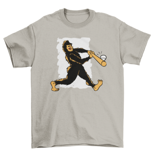 Baseball bigfoot t-shirt