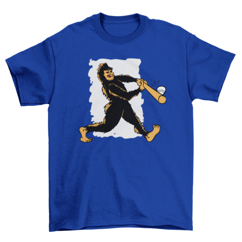 Baseball bigfoot t-shirt