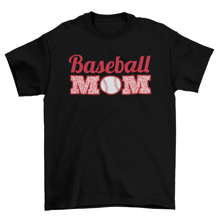 Baseball mom quote fun t-shirt