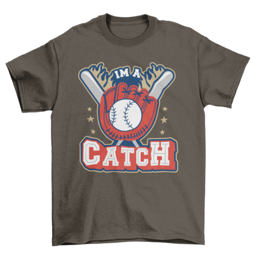 Baseball fun sport equipment t-shirt