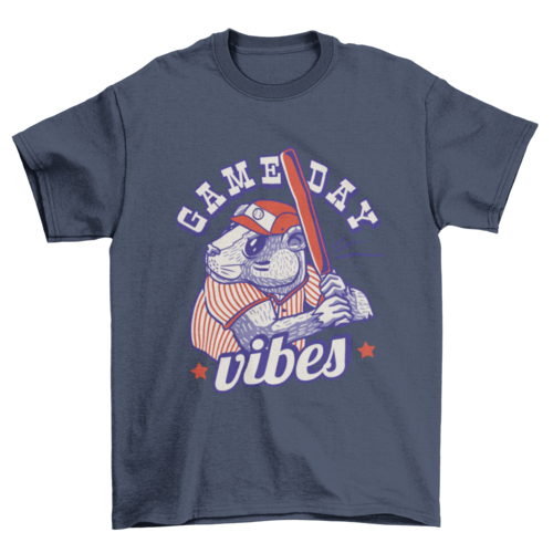 Baseball beaver t-shirt