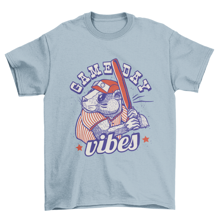 Baseball beaver t-shirt