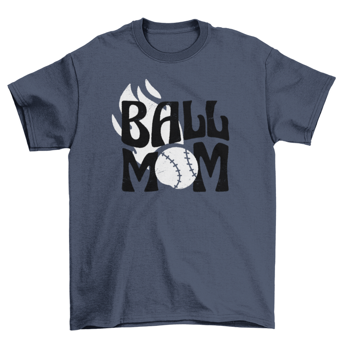 Baseball mom t-shirt