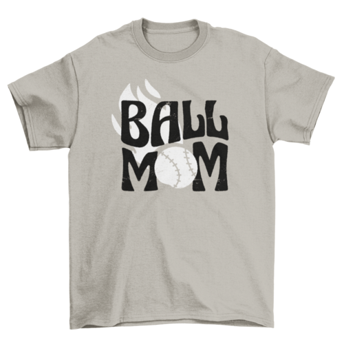 Baseball mom t-shirt