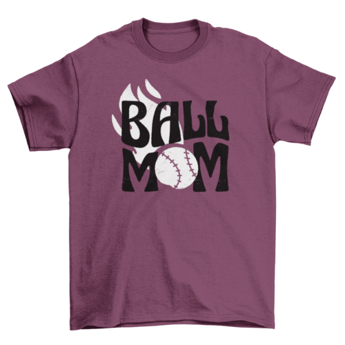 Baseball mom t-shirt