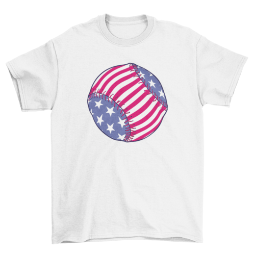 American baseball sport t-shirt