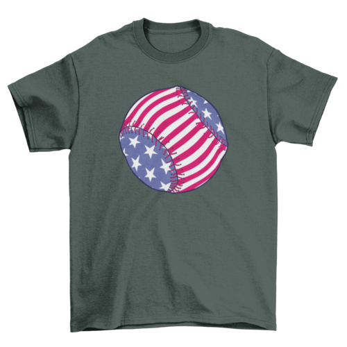 American baseball sport t-shirt