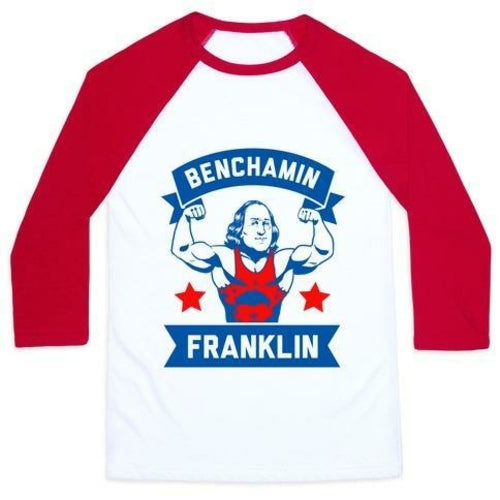 BENCHAMIN FRANKLIN UNISEX CLASSIC BASEBALL TEE