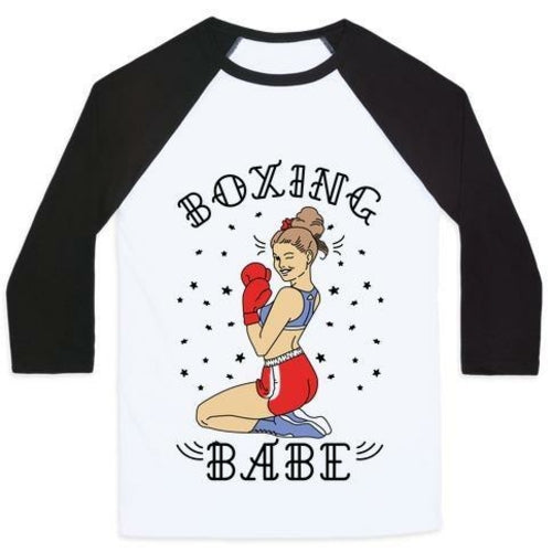 BOXING BABE UNISEX CLASSIC BASEBALL TEE