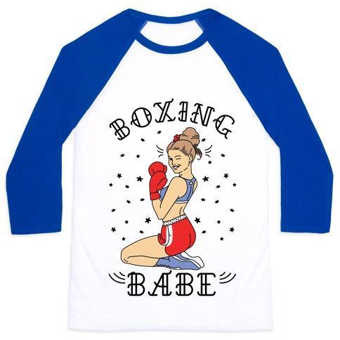 BOXING BABE UNISEX CLASSIC BASEBALL TEE