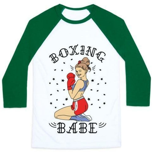 BOXING BABE UNISEX CLASSIC BASEBALL TEE