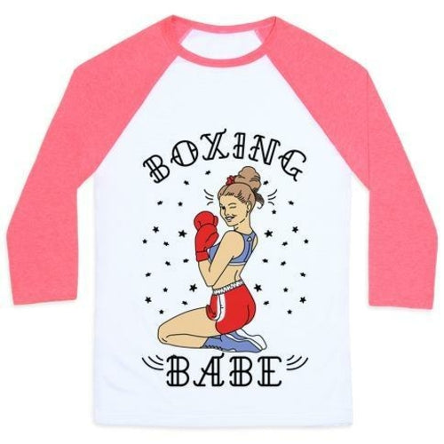 BOXING BABE UNISEX CLASSIC BASEBALL TEE