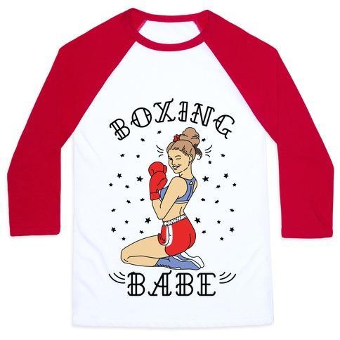 BOXING BABE UNISEX CLASSIC BASEBALL TEE