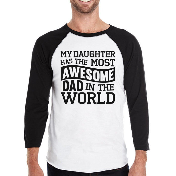 The Most Awesome Dad Baseball Tee For Men Perfect