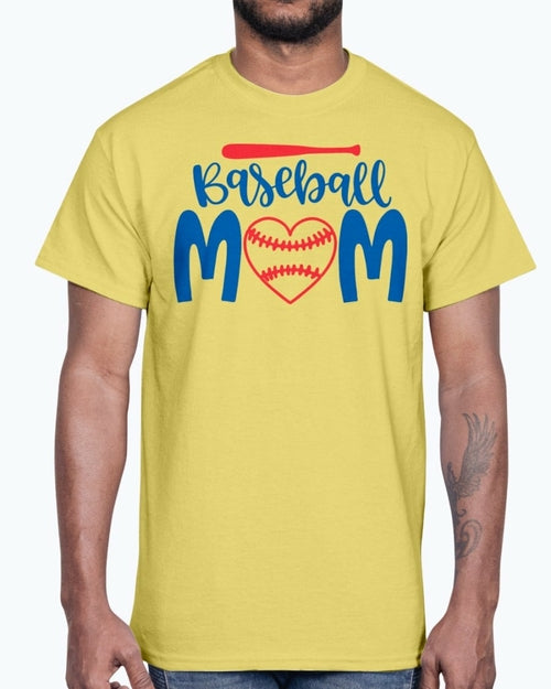 baseball Mom- Baseball - Christian - Cotton Tee