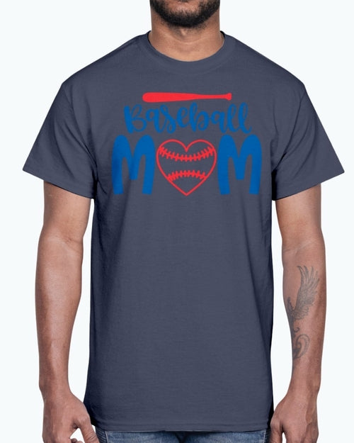 baseball Mom- Baseball - Christian - Cotton Tee