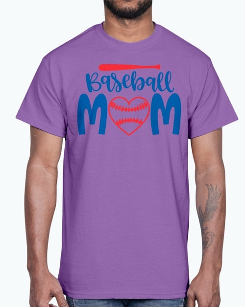 baseball Mom- Baseball - Christian - Cotton Tee