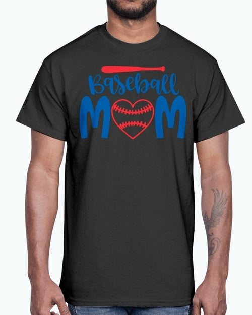 baseball Mom- Baseball - Christian - Cotton Tee